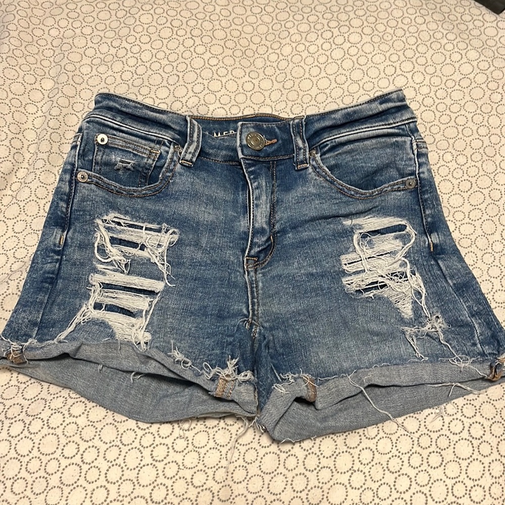 AE Ne(x)t Level High-Waisted Denim Short